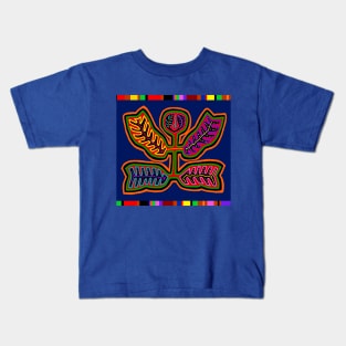 Kuna Indian Fantasy Flora Kids T-Shirt